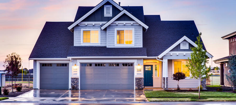 A modern new-build house